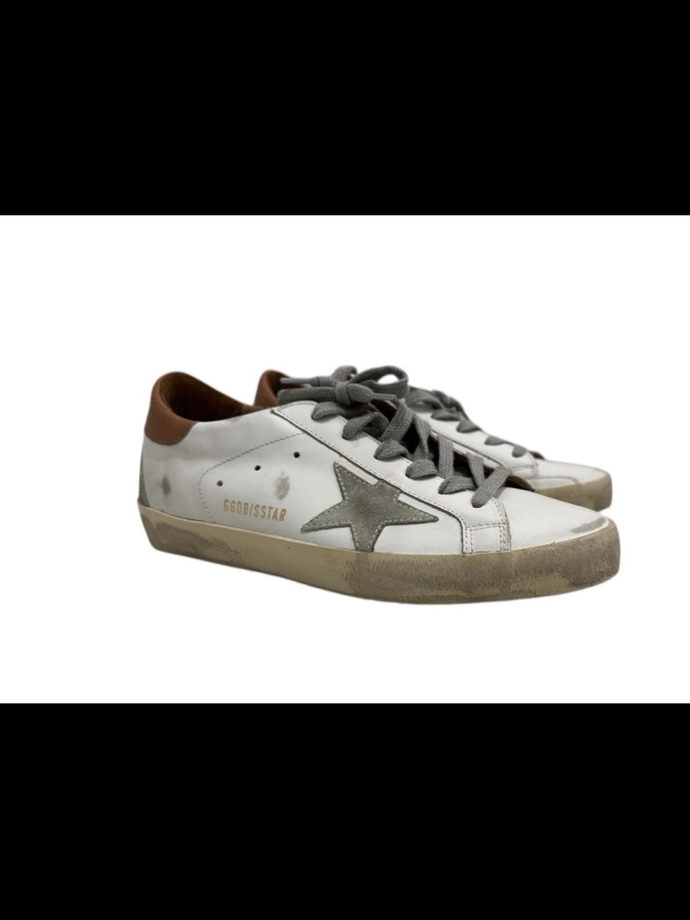 Golden Goose Women's Super Star White Leather Light Brown BNIB - Picture 4 of 12